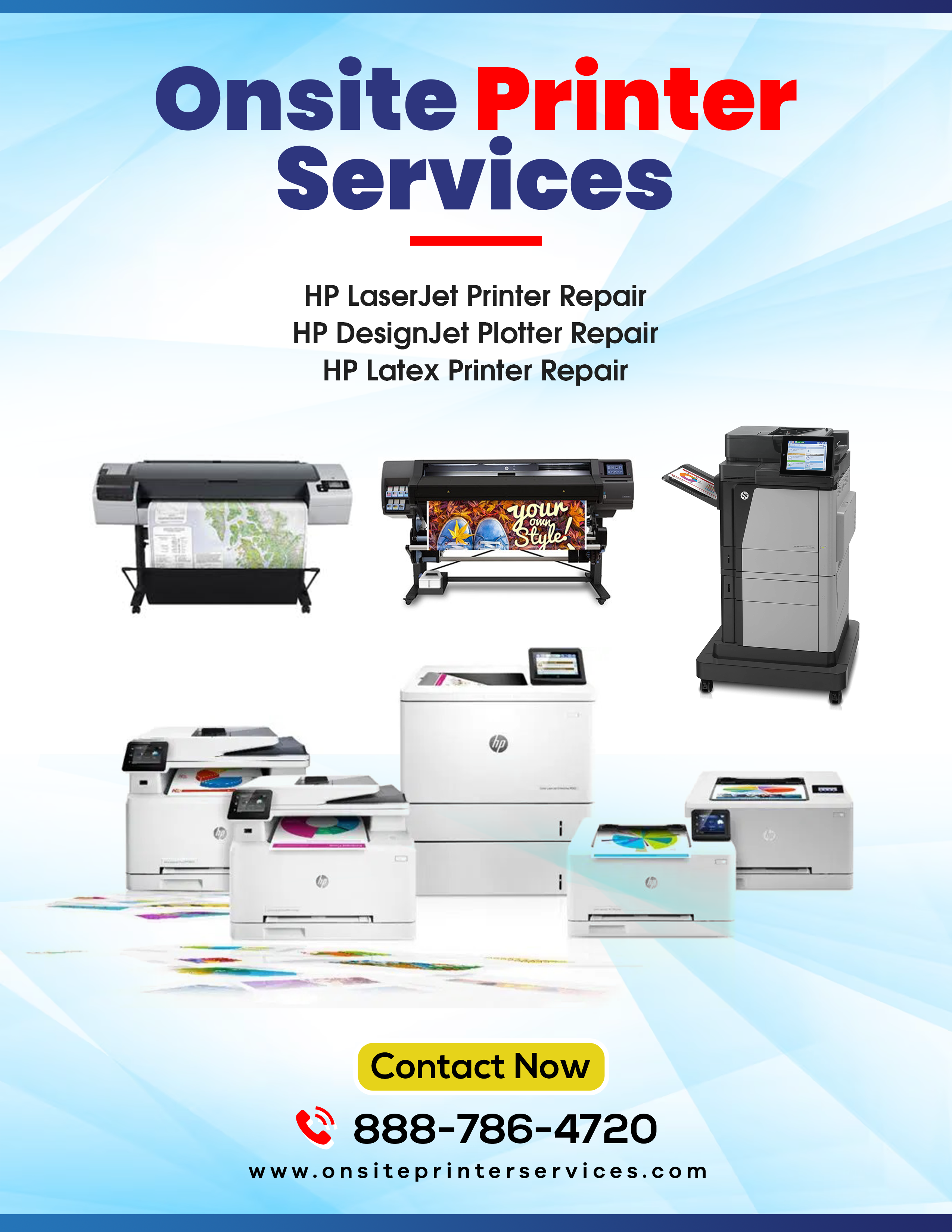 HP Printer Repair & Service Los Angeles, Orange County, San Bernardino County, Riverside County, California