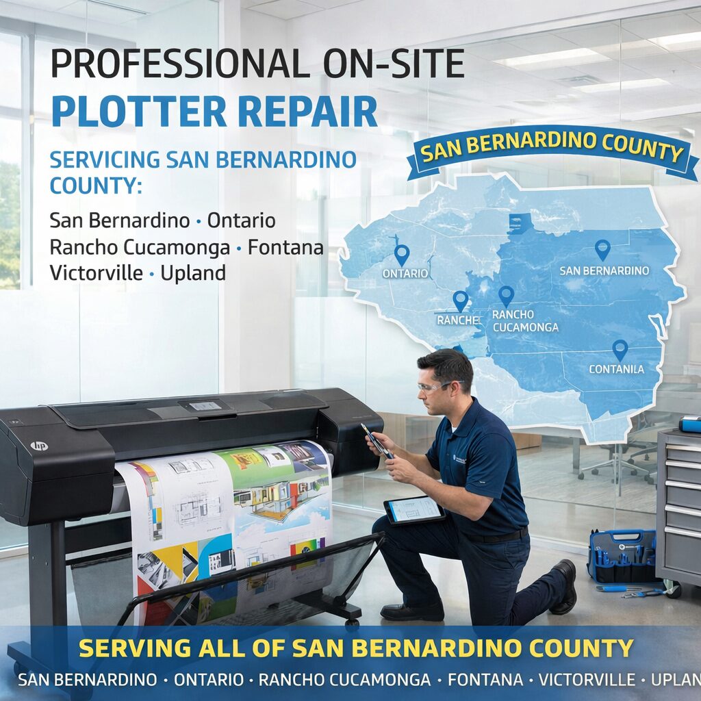 HP DesignJet Plotter Repair – San Bernardino County

